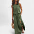 Gleame.-Jurken & Jumpsuits-Gleame Jurk - Casual mouwloze jurk voor de zomer