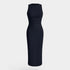 Gleame.-Jurken & Jumpsuits-Gleame Jurk - Effen mouwloze jurk met ronde hals voor feesten