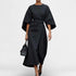 Gleame.-Jurken & Jumpsuits-Gleame Jurk - Elegante jurk met wijde mouwen en tailleband