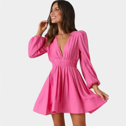 Gleame.-Jurken &amp; Jumpsuits-Gleame Jurk - Elegante mouwloze jurk voor vrouwen