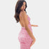Gleame.-Jurken & Jumpsuits-Gleame Jurk - Floral print bodycon backless lange jurk