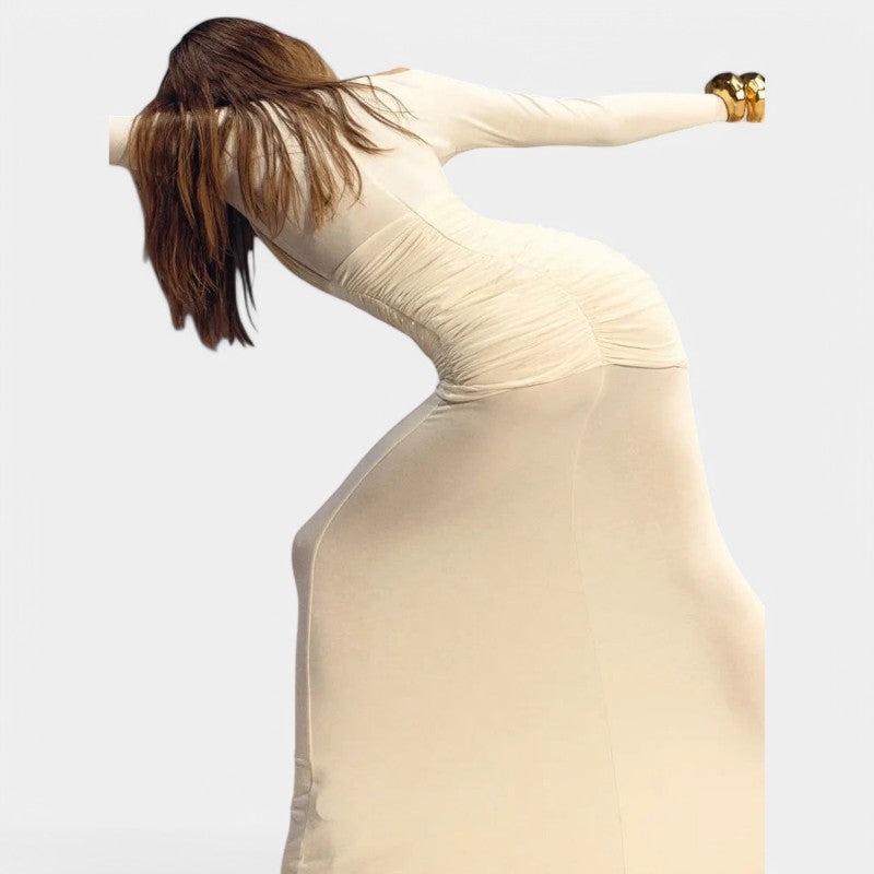Gleame.-Jurken &amp; Jumpsuits-Gleame Jurk - Lange mouwen bodycon dress voor feesten en avonden