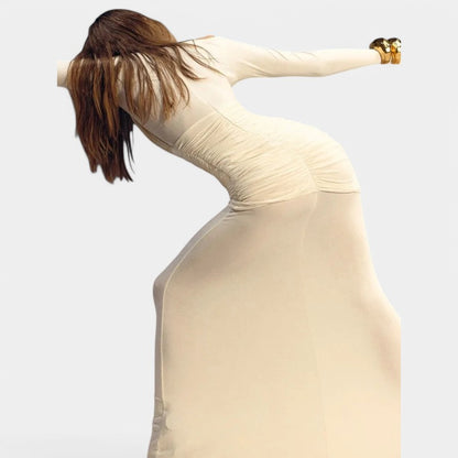 Gleame.-Jurken &amp; Jumpsuits-Gleame Jurk - Lange mouwen bodycon dress voor feesten en avonden