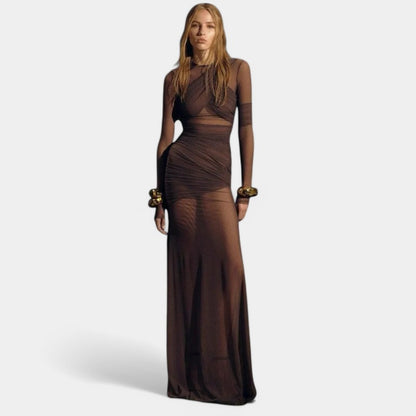 Gleame.-Jurken &amp; Jumpsuits-Gleame Jurk - Lange mouwen bodycon dress voor feesten en avonden