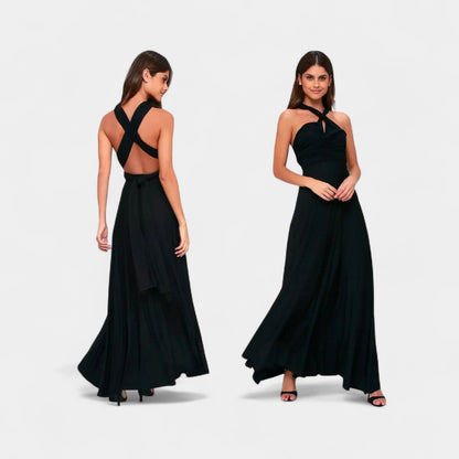 Gleame.-Jurken &amp; Jumpsuits-Gleame Maxi Dress - V-hals lange maxi jurk voor elke gelegenheid