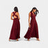 Gleame.-Jurken & Jumpsuits-Gleame Maxi Dress - V-hals lange maxi jurk voor elke gelegenheid