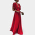 Gleame.-Jurken & Jumpsuits-Gleame Maxi Jurk - Elegant maxi avondjurk met ruffles