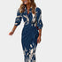 Gleame.-Jurken & Jumpsuits-Gleame Maxi Wikkeljurk - Stijlvolle zomerjurk met wikkeldesign