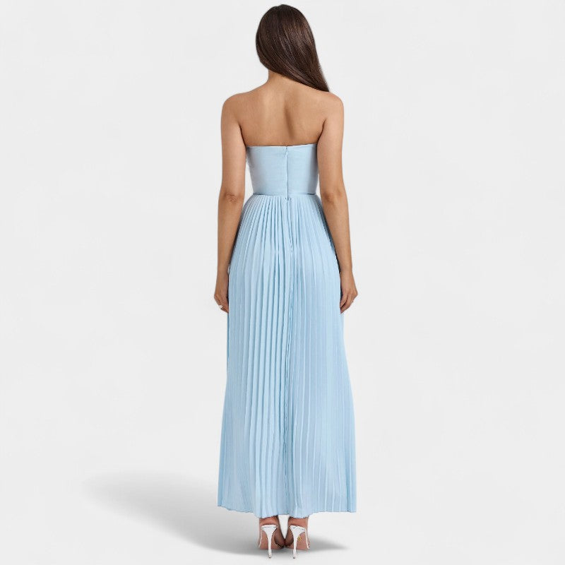 Gleame.-Jurken &amp; Jumpsuits-Gleame Maxi jurk - Vrouwen high waist maxi dress voor elke gelegenheid