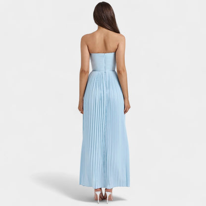 Gleame.-Jurken &amp; Jumpsuits-Gleame Maxi jurk - Vrouwen high waist maxi dress voor elke gelegenheid