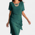 Gleame.-Jurken & Jumpsuits-Gleame Midi jurk - Elegante midi dress met korte mouwen