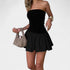 Gleame.-Jurken & Jumpsuits-Gleame Mini jurk - Vrouwelijke casual slim mini dress