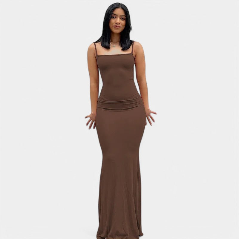 Gleame.-Jurken &amp; Jumpsuits-Gleame Strakke lange jurk - Elegante jurk voor elke gelegenheid