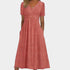 Gleame.-Jurken & Jumpsuits-Gleame Zomerjurk - Zomerjurk met V-hals voor elke gelegenheid