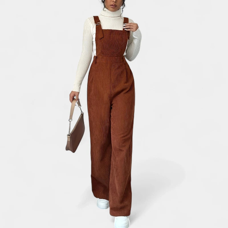  Gleame.-Jurken &amp; Jumpsuits-Gleame jumpsuit - casual met brede banden en wijde pijpen