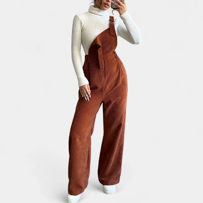  Gleame.-Jurken &amp; Jumpsuits-Gleame jumpsuit - casual met brede banden en wijde pijpen