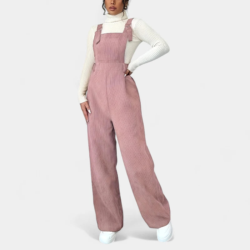 Gleame.-Jurken &amp; Jumpsuits-Gleame jumpsuit - casual met brede banden en wijde pijpen