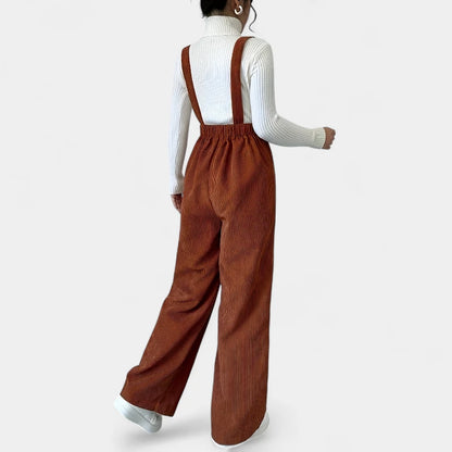  Gleame.-Jurken &amp; Jumpsuits-Gleame jumpsuit - casual met brede banden en wijde pijpen