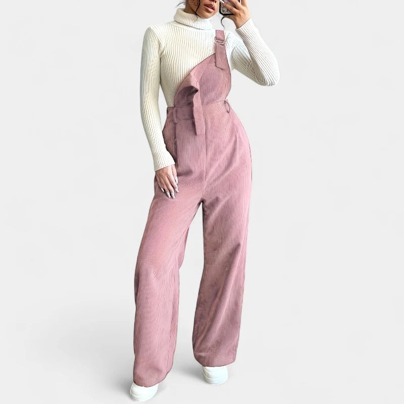  Gleame.-Jurken &amp; Jumpsuits-Gleame jumpsuit - casual met brede banden en wijde pijpen