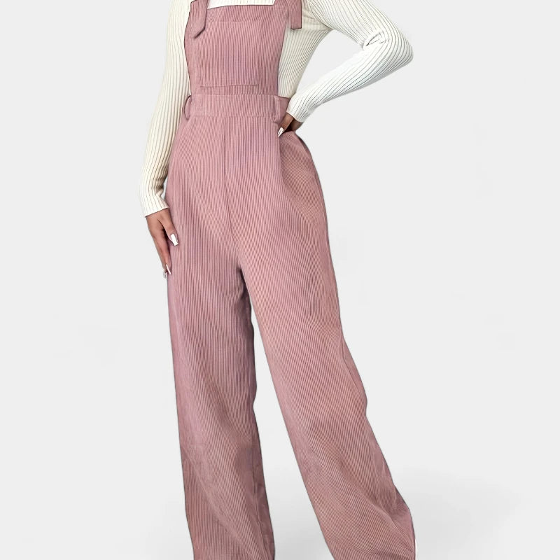  Gleame.-Jurken &amp; Jumpsuits-Gleame jumpsuit - casual met brede banden en wijde pijpen