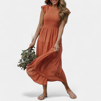 Gleame.-Jurken &amp; Jumpsuits-Gleame jurk - Casual jurk met korte mouwen voor dames