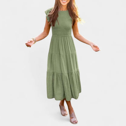 Gleame.-Jurken &amp; Jumpsuits-Gleame jurk - Casual jurk met korte mouwen voor dames