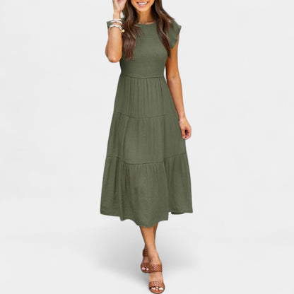 Gleame.-Jurken &amp; Jumpsuits-Gleame jurk - Casual jurk met korte mouwen voor dames