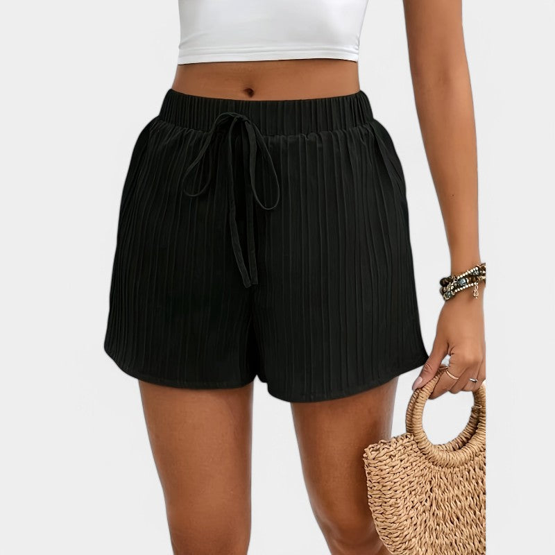 Gleame.-Korte broeken-Gleame Shorts - Effen hoge taille shorts voor ultiem comfort