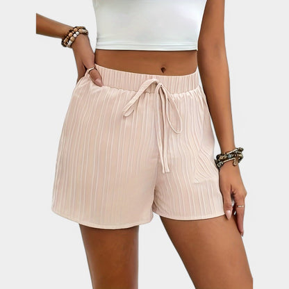 Gleame.-Korte broeken-Gleame Shorts - Effen hoge taille shorts voor ultiem comfort
