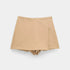 Gleame.-Korte broeken-Gleame Shorts - Vrouwen asymmetrische zijritssluiting rok shorts vintage hoge taille