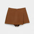 Gleame.-Korte broeken-Gleame Shorts - Vrouwen asymmetrische zijritssluiting rok shorts vintage hoge taille