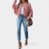 Gleame.-Leather jacket-Gleame jas - stijlvolle jas met franjes voor dames