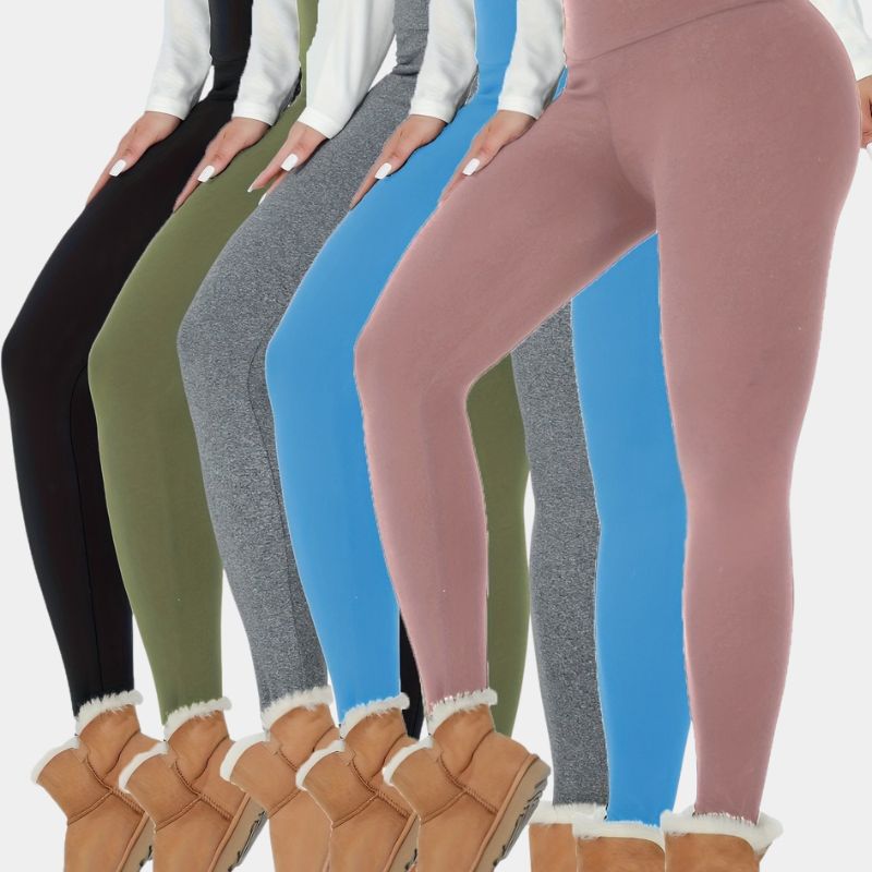  Gleame.-Leggings-Gleame Broek - thermo fleece hoge taille voor dames