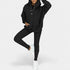 Gleame.-Outfit Sets-Gleame Dames Loungewear Set – Zachte set met capuchontrui en legging