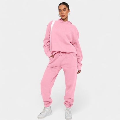 Gleame.-Outfit Sets-Gleame Dames Trainingspak – Comfortabel pak met hoodie en joggerbroek