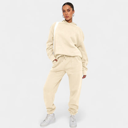 Gleame.-Outfit Sets-Gleame Dames Trainingspak – Comfortabel pak met hoodie en joggerbroek