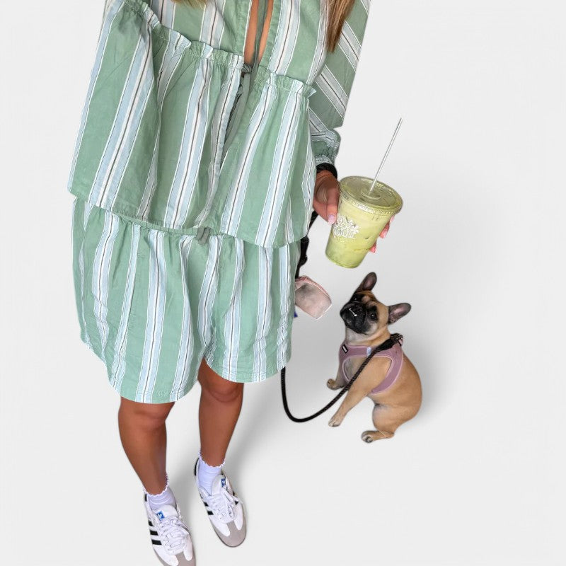 Gleame.-Outfit Sets-Gleame Set - Vintage loose outfits voor strandvakantie