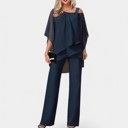 Gleame.-Outfit Sets-Gleame tweedelige set - Elegante set met cold-shoulder design