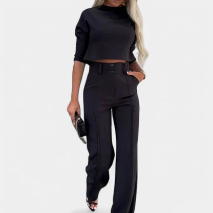 Gleame.-Outfit sets-Gleame Blazer set - 2-delig voor casual en zakelijk gebruik