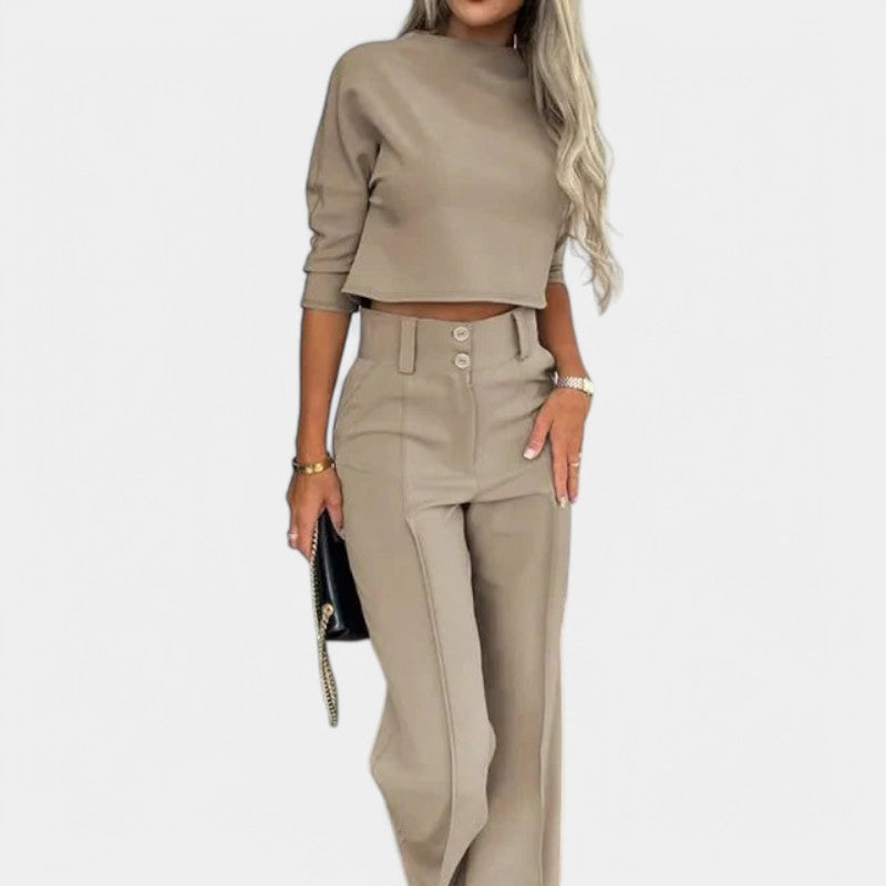 Gleame.-Outfit sets-Gleame Blazer set - 2-delig voor casual en zakelijk gebruik