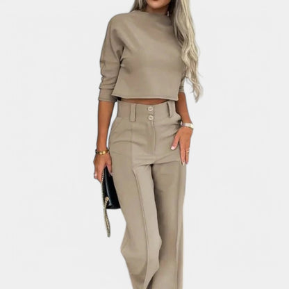 Gleame.-Outfit sets-Gleame Blazer set - 2-delig voor casual en zakelijk gebruik