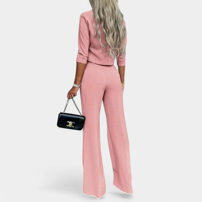 Gleame.-Outfit sets-Gleame Blazer set - 2-delig voor casual en zakelijk gebruik