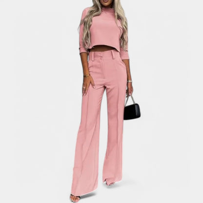 Gleame.-Outfit sets-Gleame Blazer set - 2-delig voor casual en zakelijk gebruik