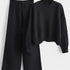 Gleame.-Outfit sets-Gleame Dames Set – Casual set met trui en wijde broek