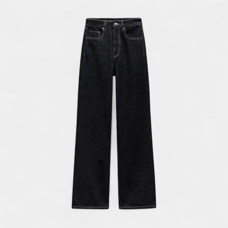  Gleame.-Outfit sets-Gleame Damesjas - Lange mouwen met riem en brede pijpenbroek