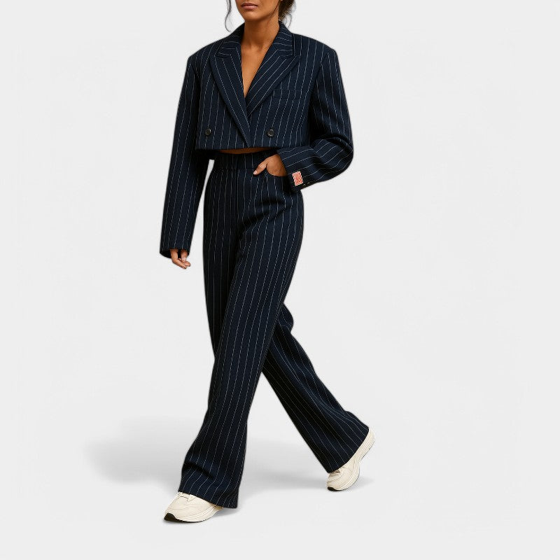 Gleame.-Outfit sets-Gleame Damespak – Elegant damespak met regular fit voor een stijlvolle look