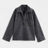 Gleame.-Outfit sets-Gleame Denim Suit Set - V-hals denim set met lange mouwen