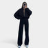 Gleame.-Outfit sets-Gleame Outfitset - Twee-delig joggingpak met vest en wijde broek