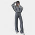 Gleame.-Outfit sets-Gleame Outfitset - Twee-delig joggingpak met vest en wijde broek