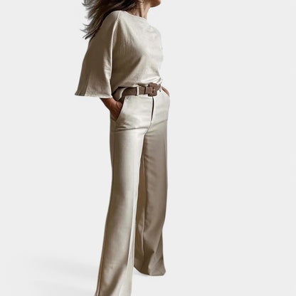 Gleame.-Outfit sets-Gleame Tweedelige Set - Elegante damesoutfit voor elke gelegenheid